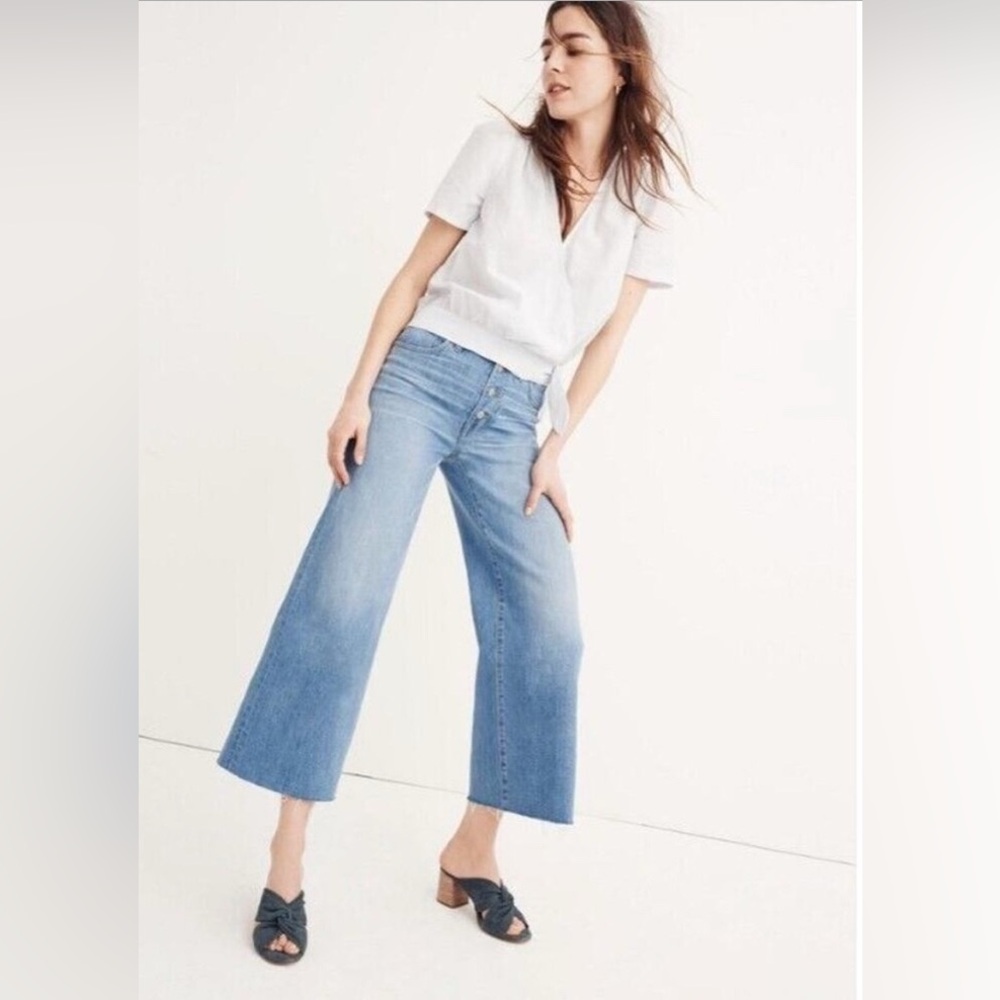 Madewell High Rise Wide Leg Crop, Size 29